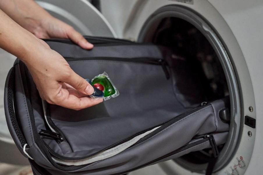 Wash Backpack in Washing Machine